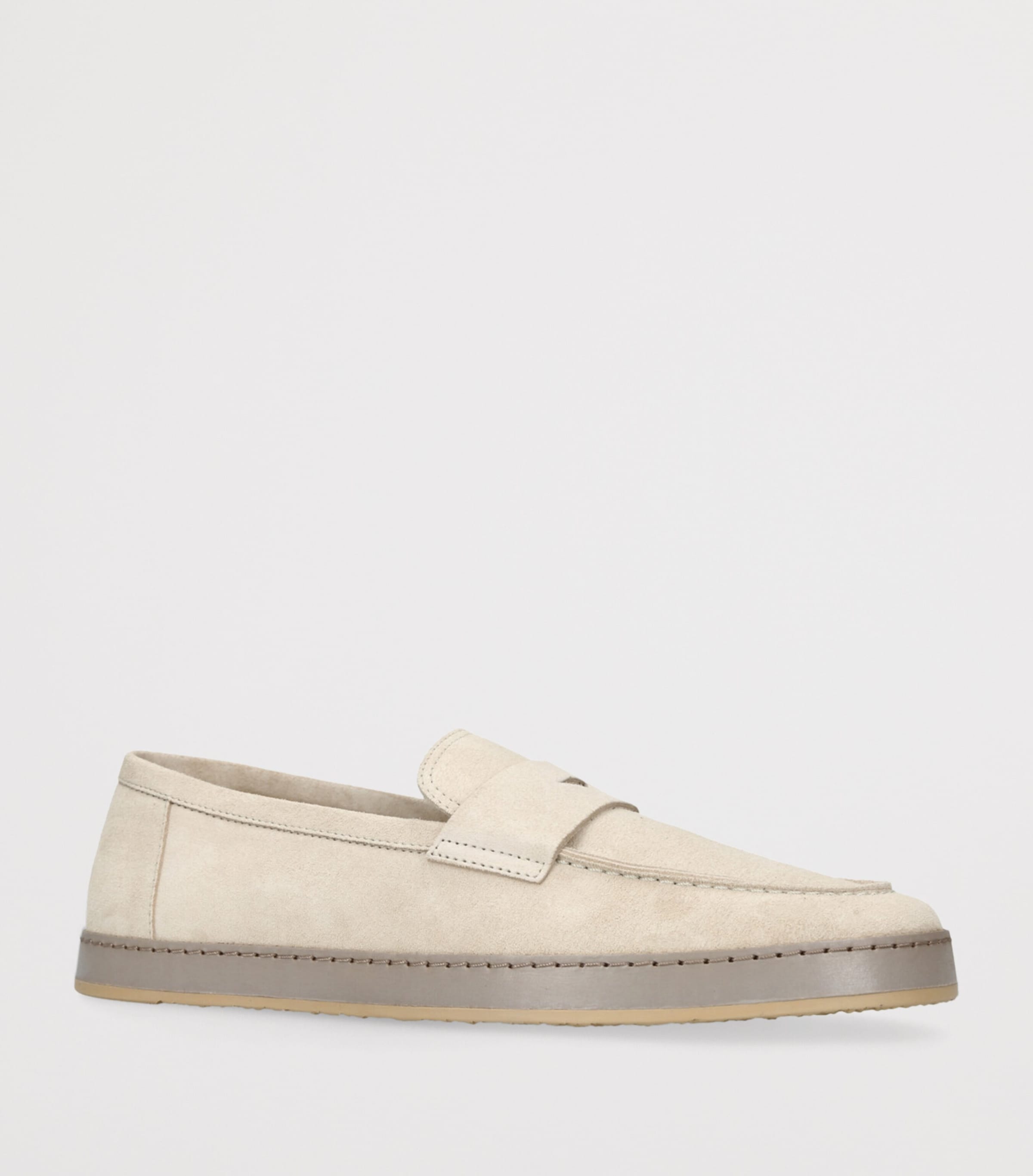 Brunello Cucinelli Suede Loafer Sneakers Beige Image 3