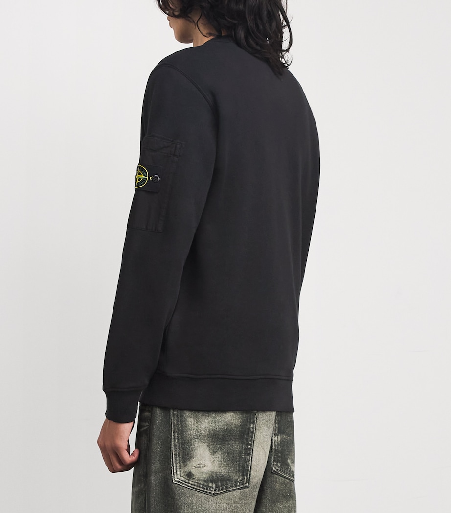 Cotton Arm-Pocket Sweatshirt V0029 Image 4