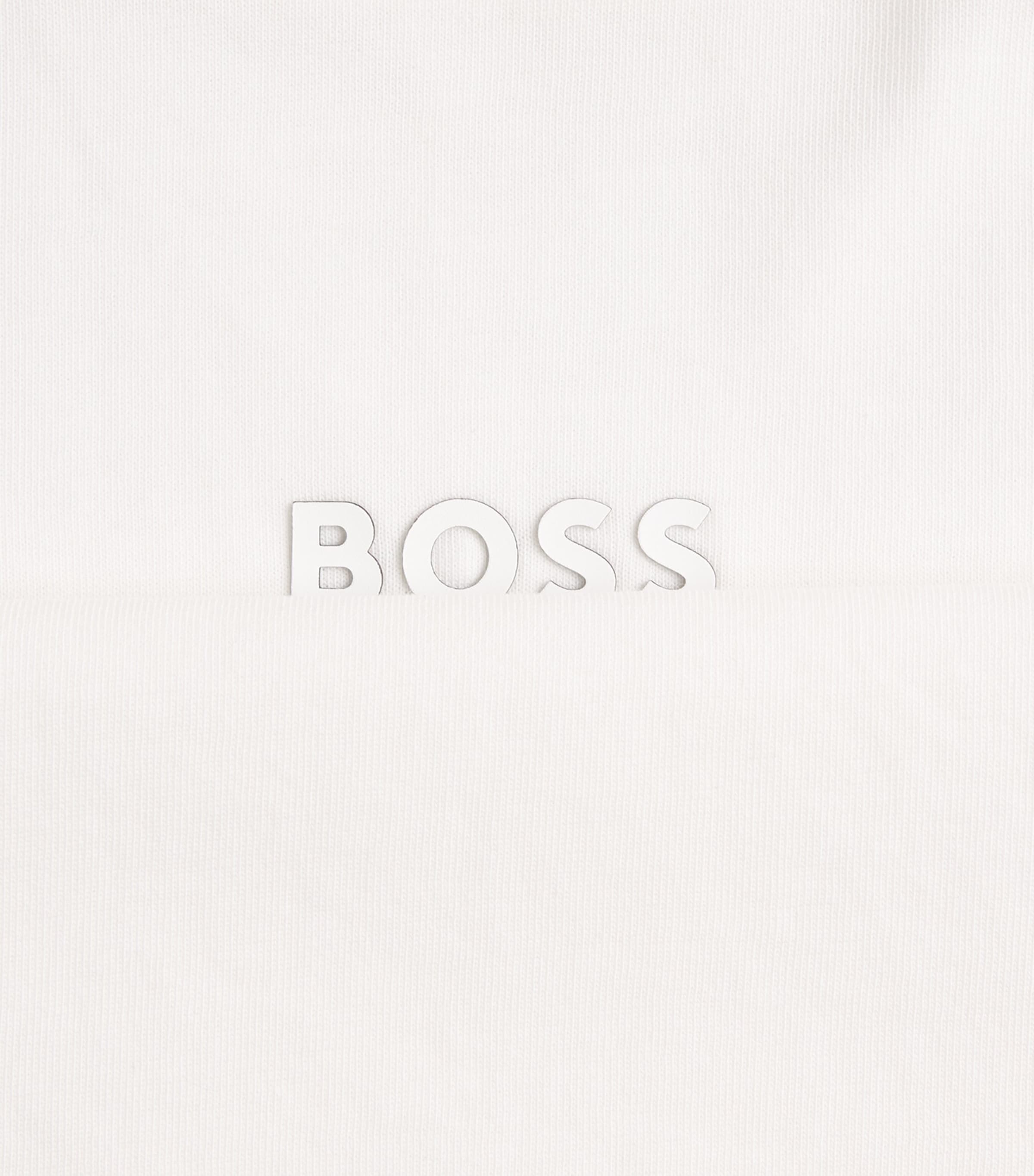 BOSS Mens Reflective-Logo T-Shirt White Image 6