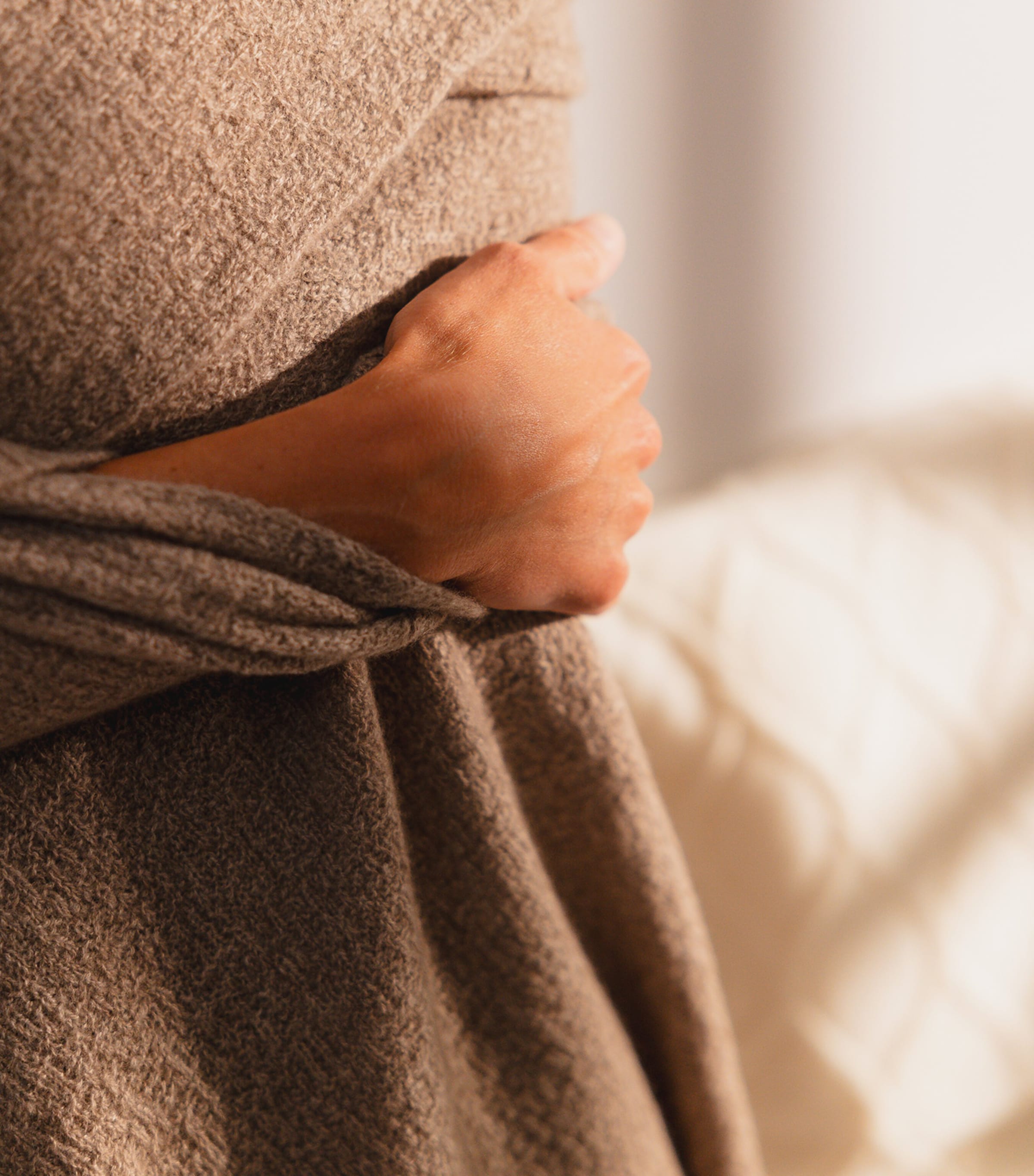 Cashmere Eva Throw (120cm x 180cm) WHEAT Image 3