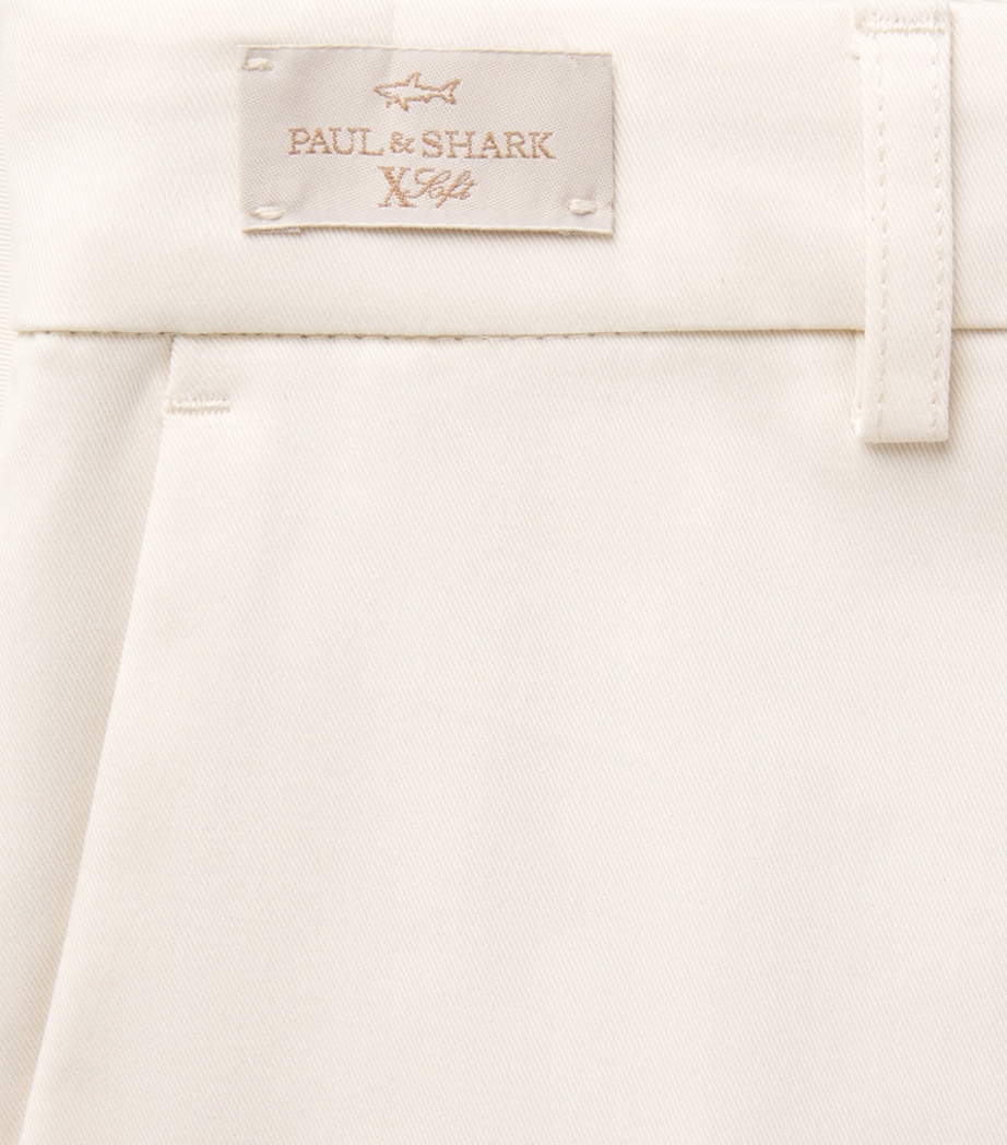 Paul & Shark Mens Straight Chinos Off White Image 6