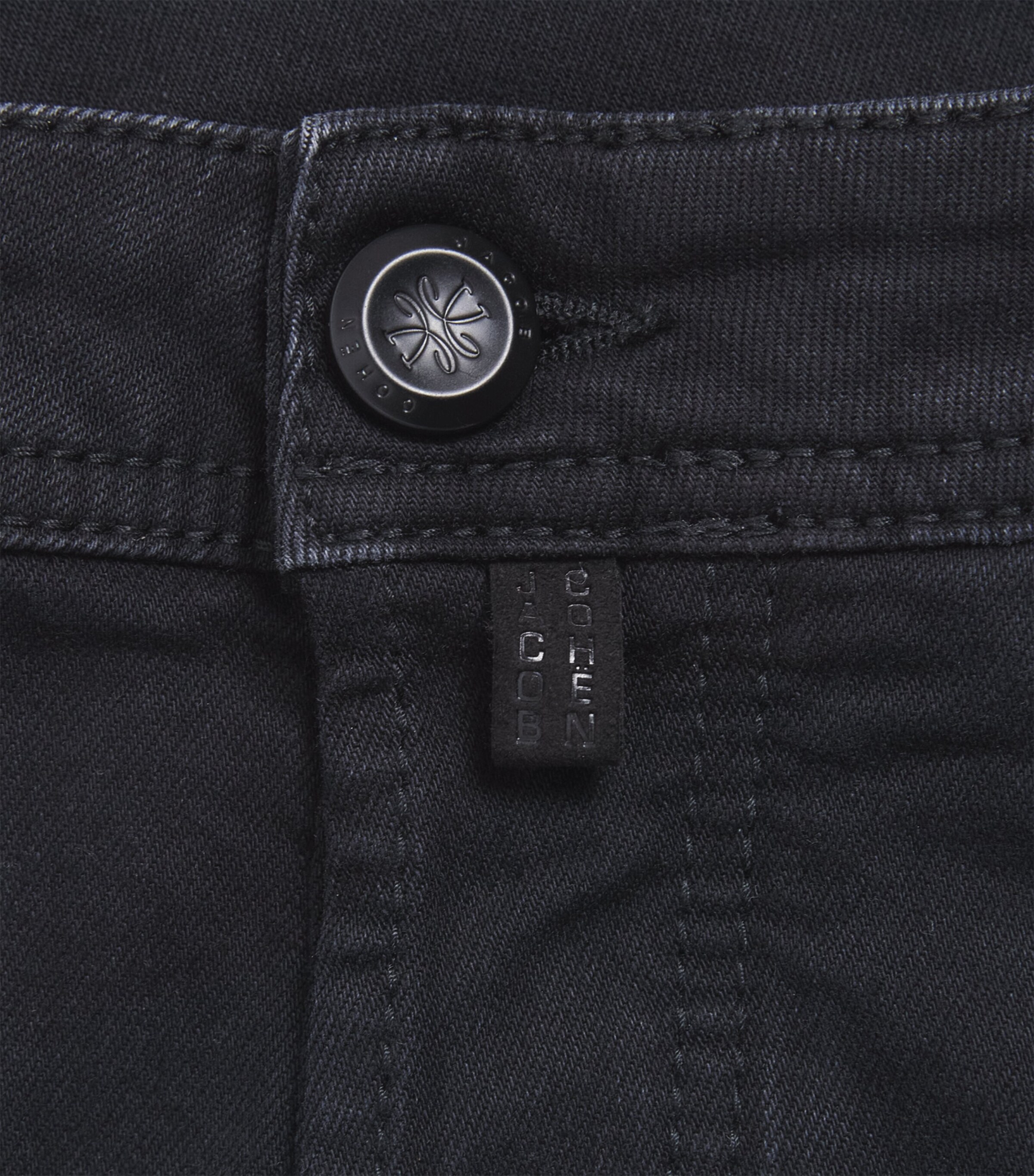 Jacob Cohën Mens Cotton-Modal Bard Slim Jeans Dark Black Image 6