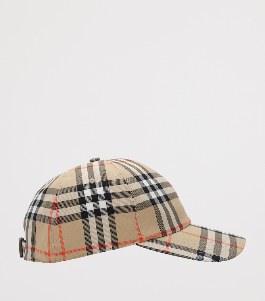 Burberry Burberry Check Baseball Cap Sand Ip Check Image 2