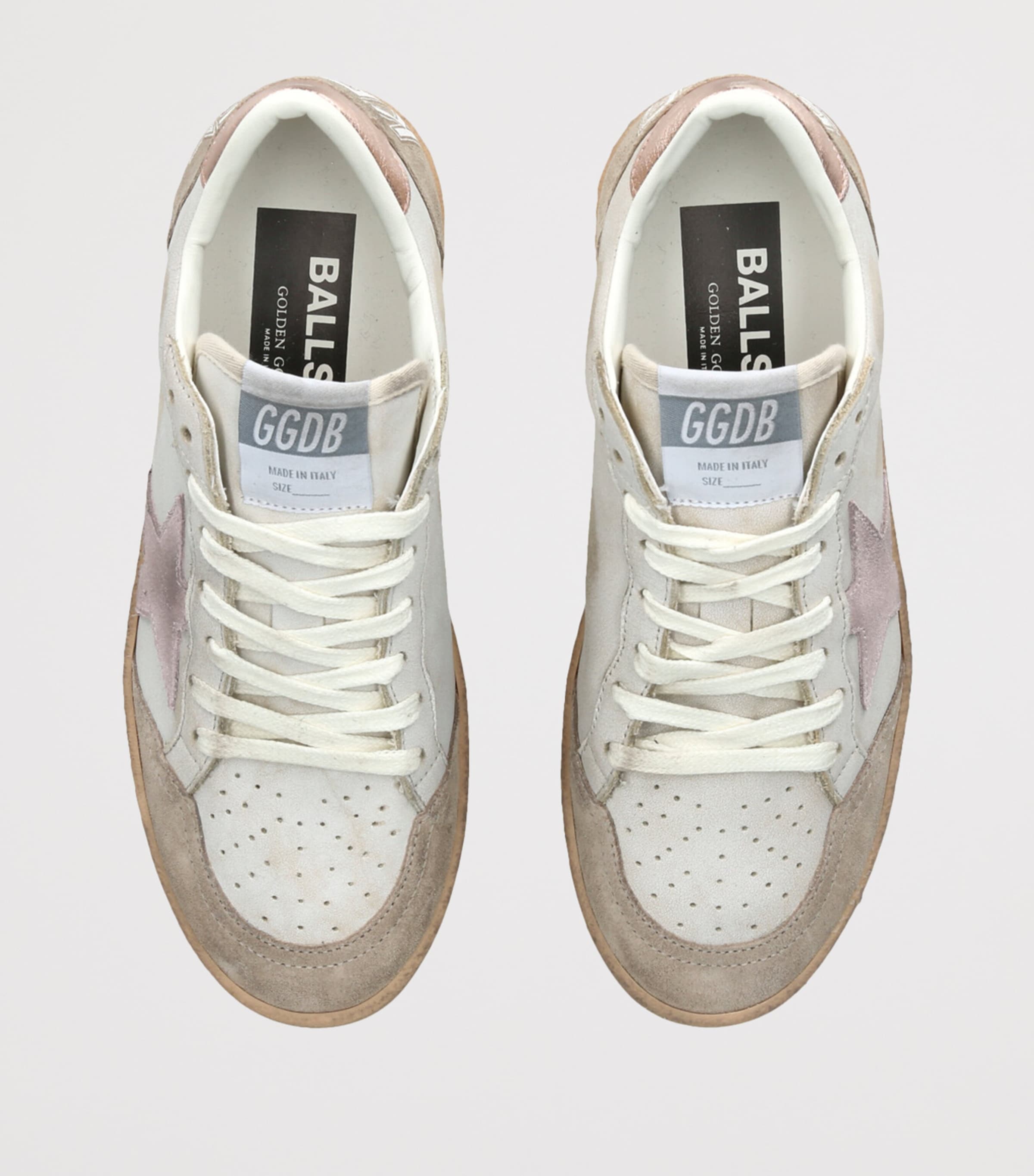 Leather Ball Star Sneakers WHITE/COMB Image 4
