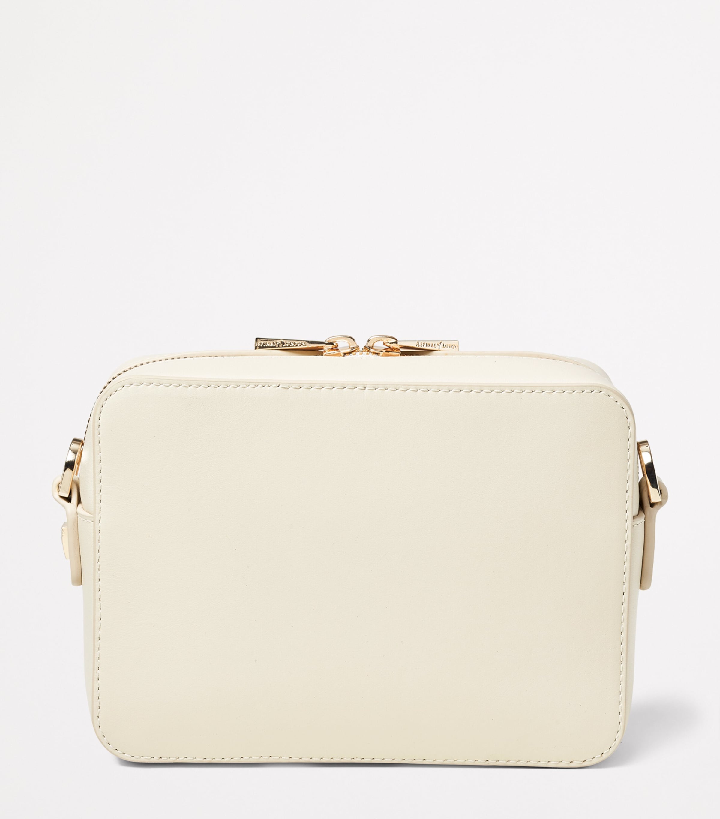 Leather Slot Weave Camera Bag IVORY Image 3