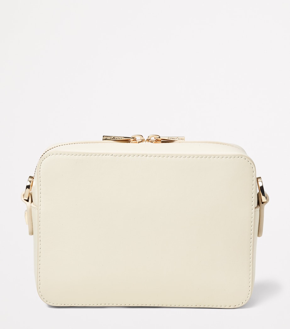 Leather Slot Weave Camera Bag IVORY Image 3