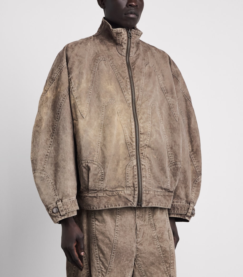 IM MEN Mens Cotton Elements Jacket Dark Beige Image 4