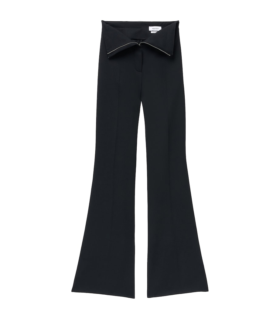 Wool Foldover-Waist Trousers 1000 Image 1