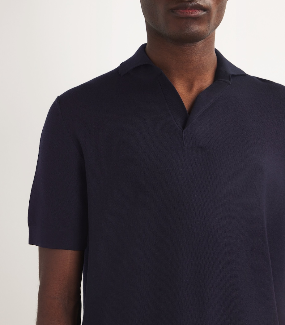 Kid Wool Polo Shirt 43000 NAVY BLUE Image 6