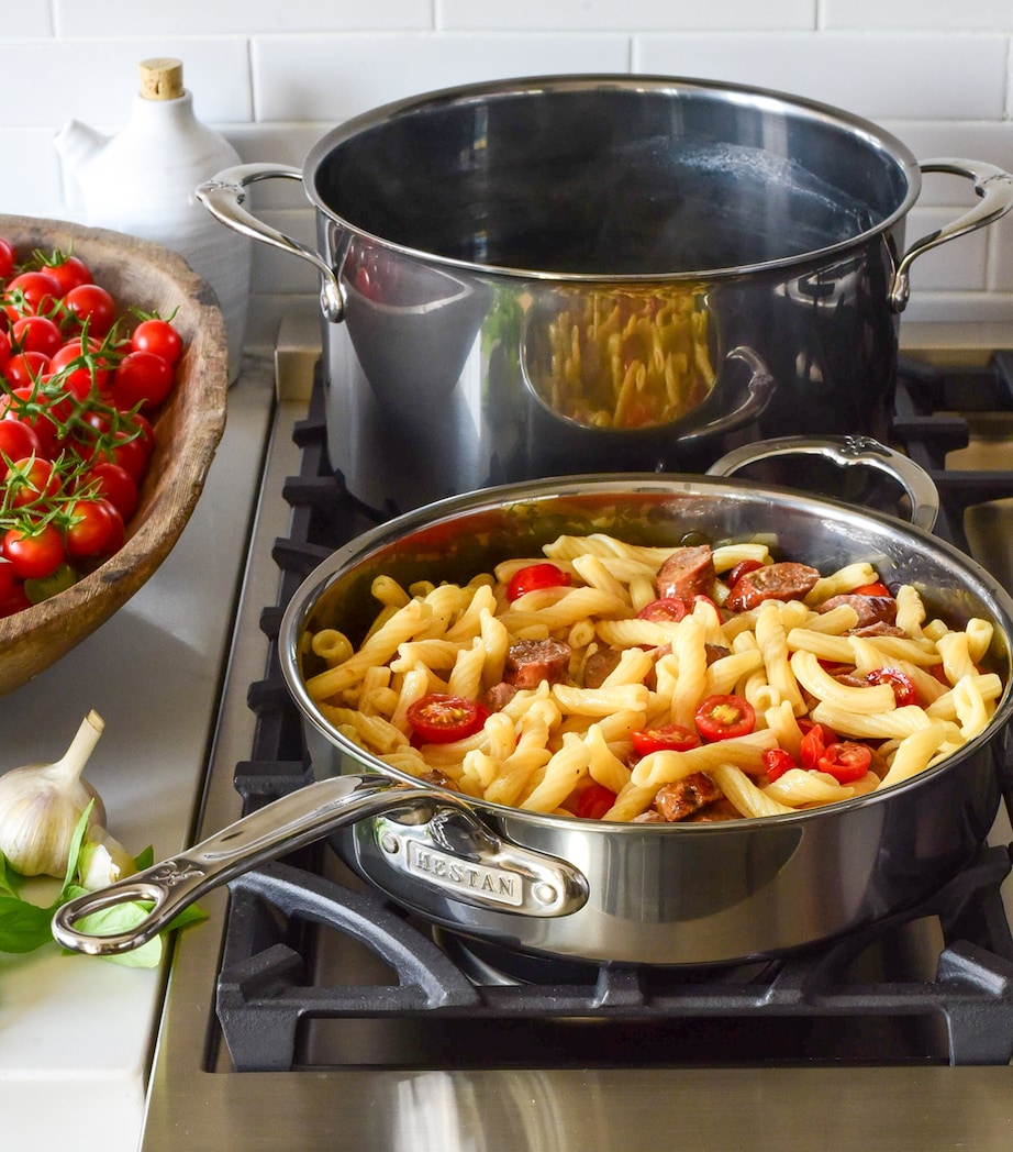 Stainless Steel NanoBond Sauté Pan with Lid (26cm) SILVER Image 7