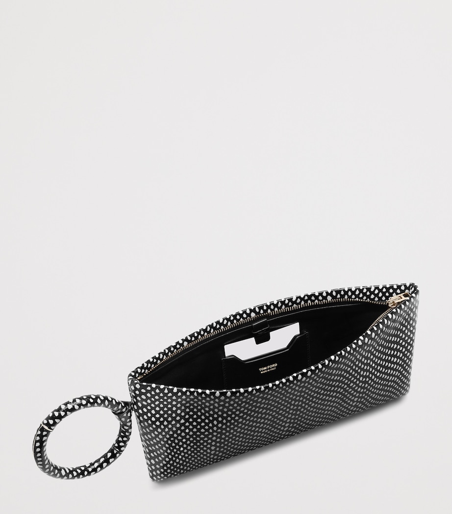 TOM FORD Leather Snake Print Clutch Bag Nwd Image 4