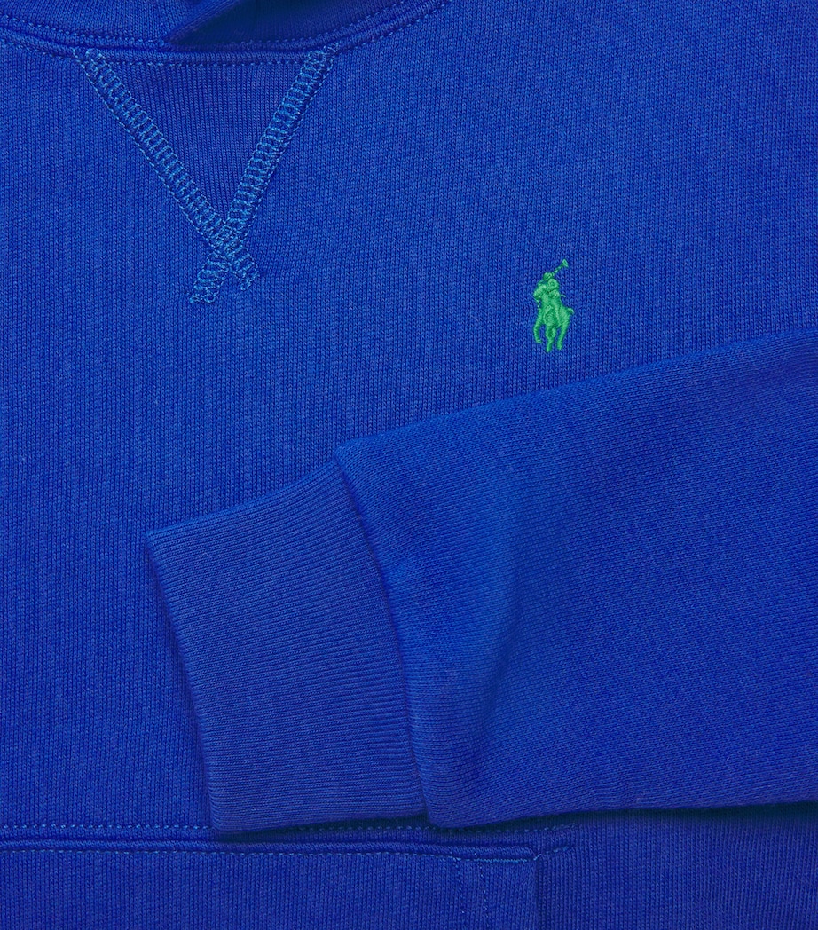 Cotton-Blend Polo Pony Hoodie (2-7 Years) SAPPHIRE Image 3