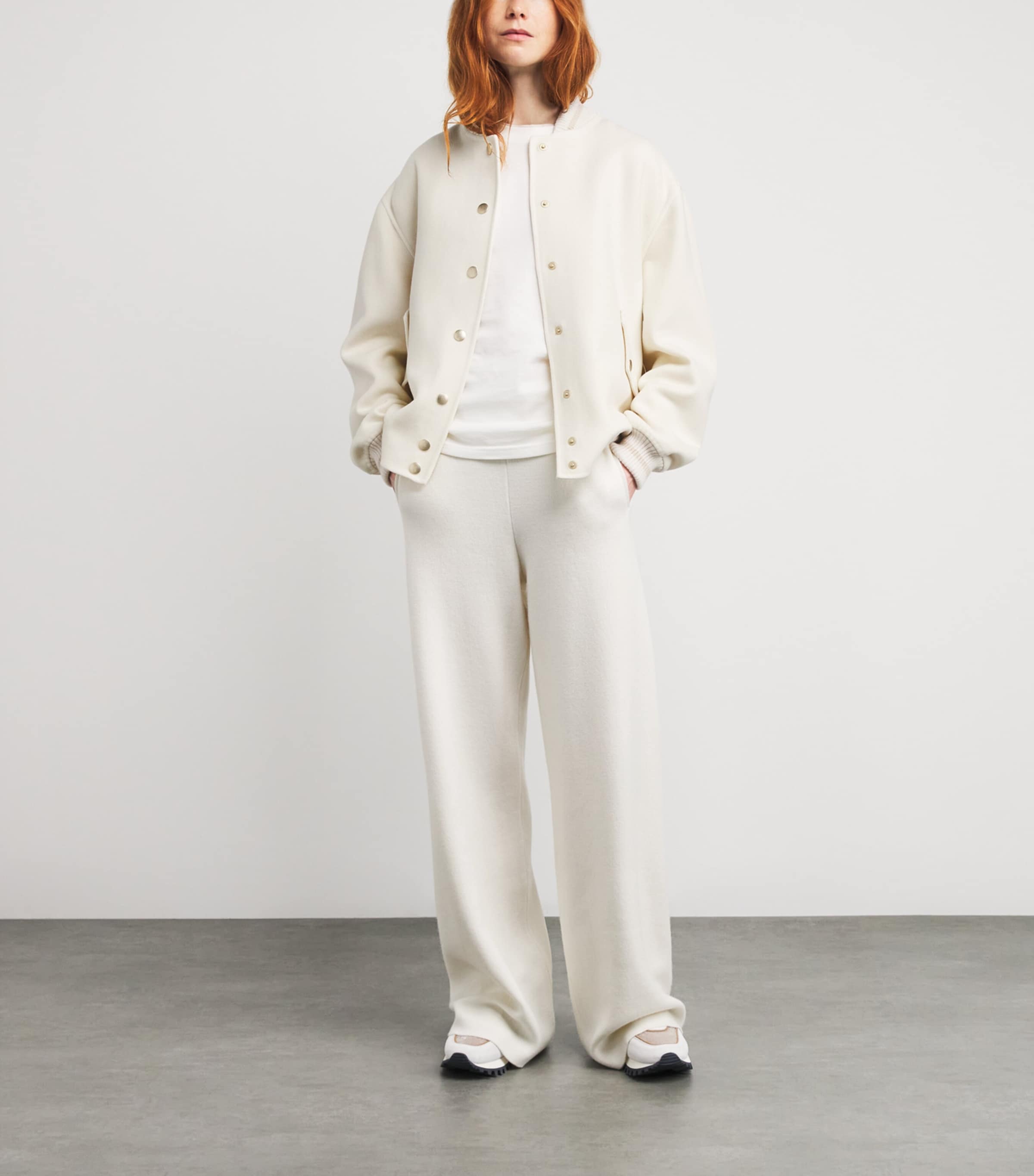 Straight Leg Knit Trousers PANNA Image 2