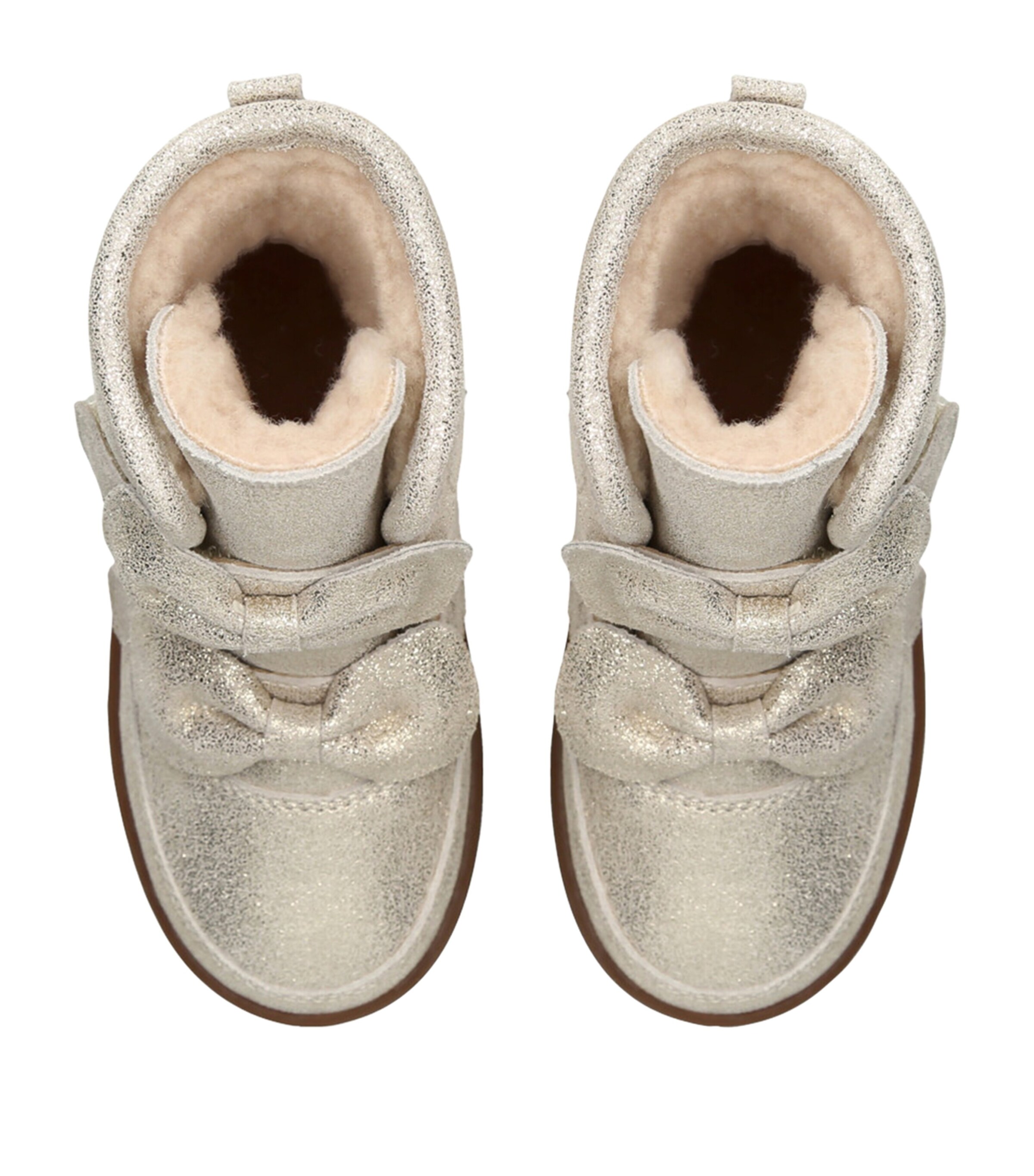 Donsje Leather Metallic Isa Boots Silver Image 4