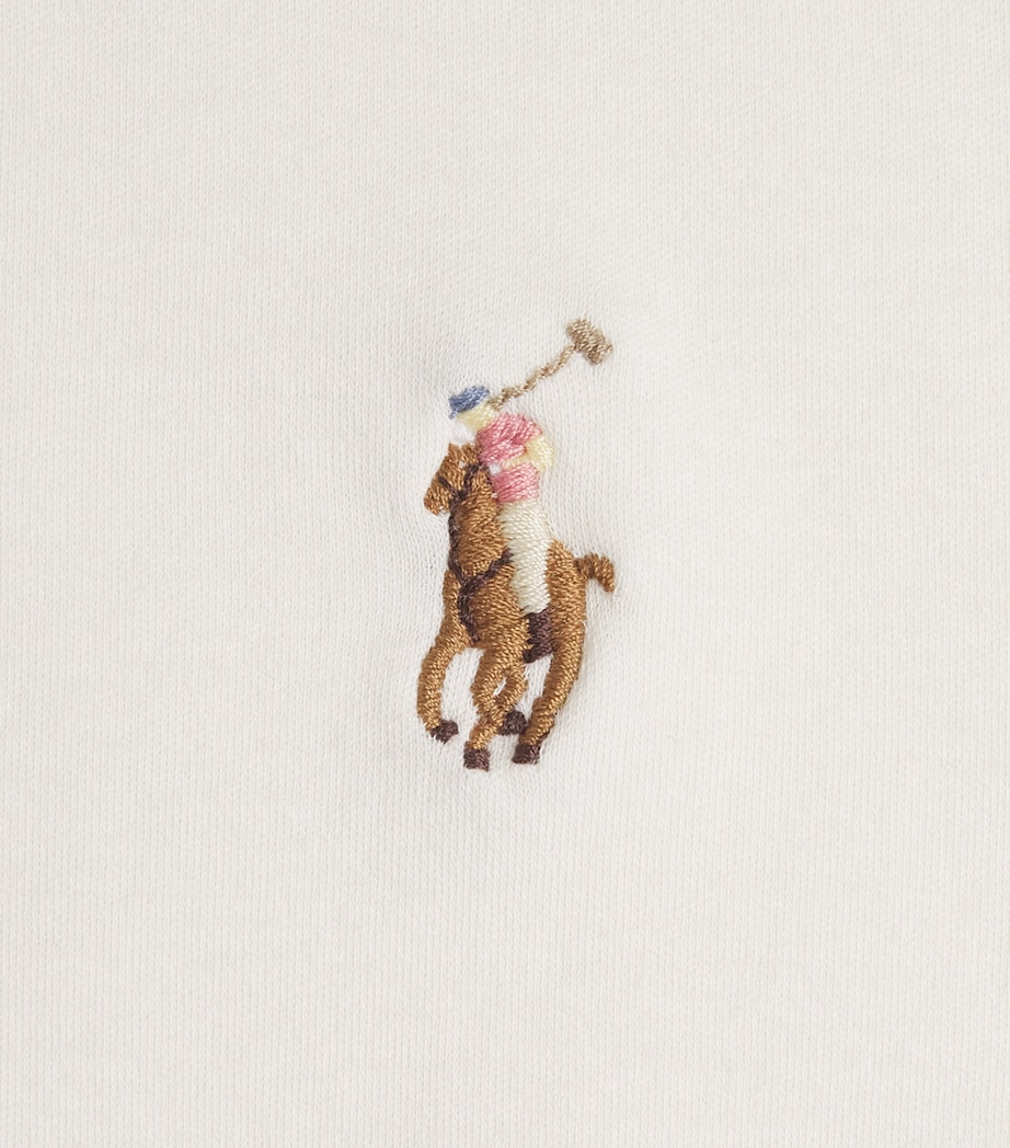 Polo Ralph Lauren Mens Pima Cotton Polo Pony T-Shirt Pale Cream Image 6