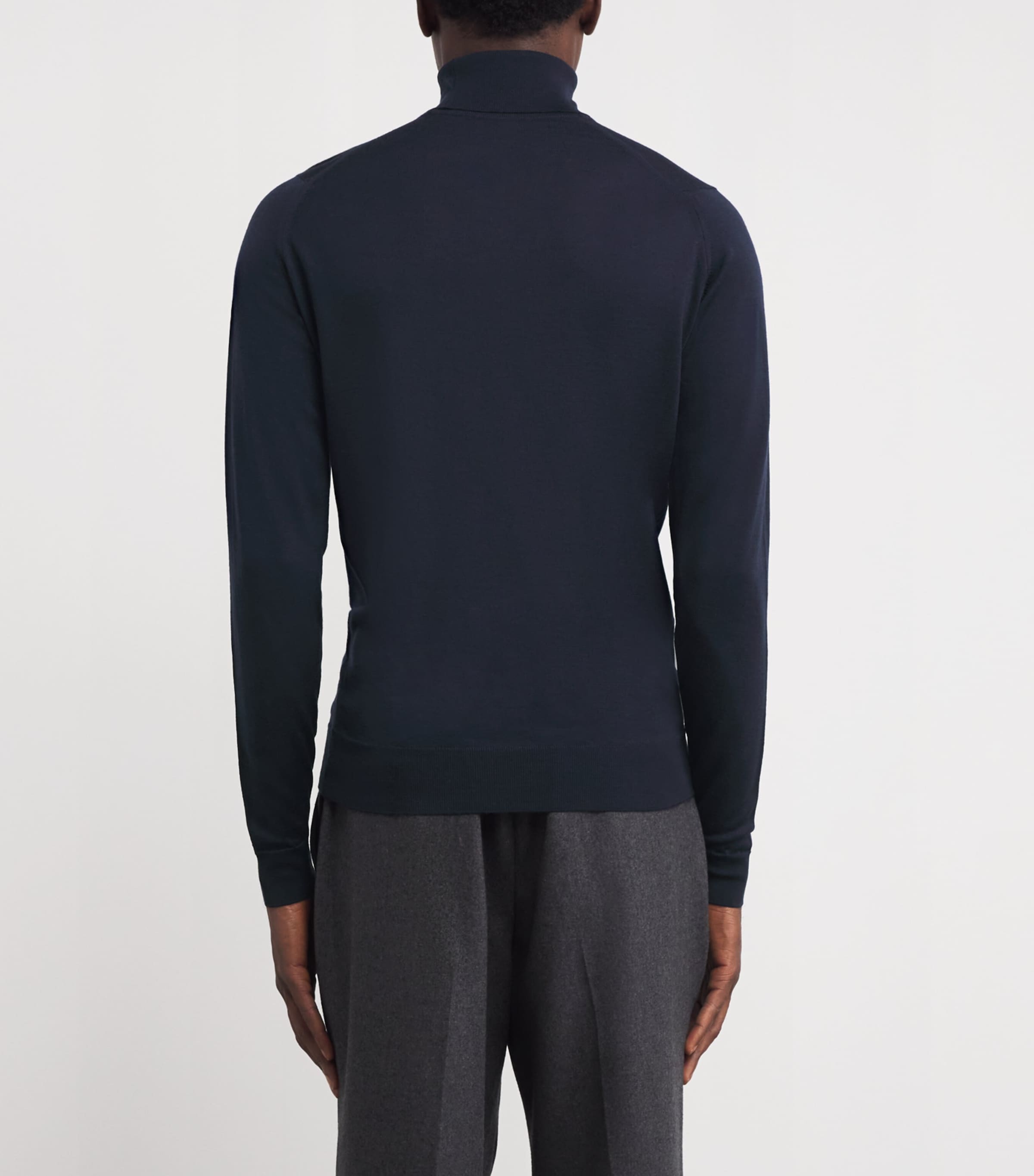 Merino Wool Cherwell Rollneck Sweater MIDNIGHT Image 4