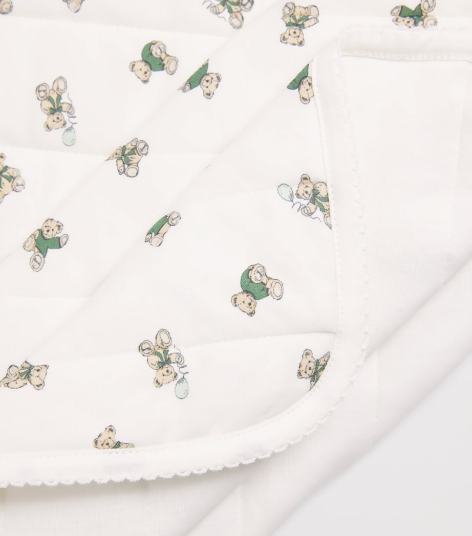 Cotton Bear Blanket (100cm x 107cm) IVORY Image 3