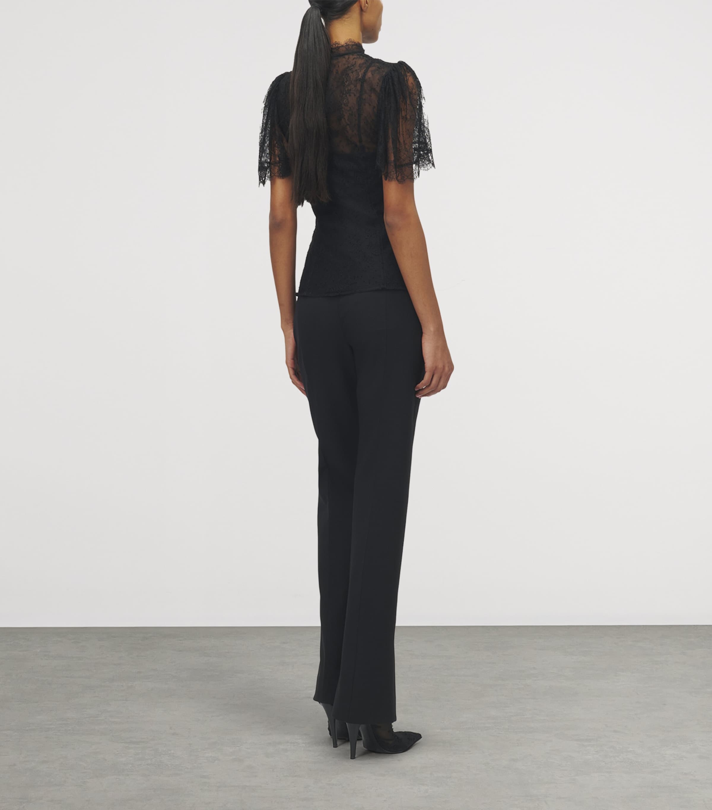 Stretch-Wool Straight Trousers 1000 Image 4