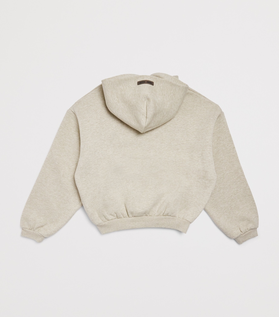 FEAR OF GOD ESSENTIALS KIDS Logo Hoodie (8-12 Years) Heather Stone Image 2