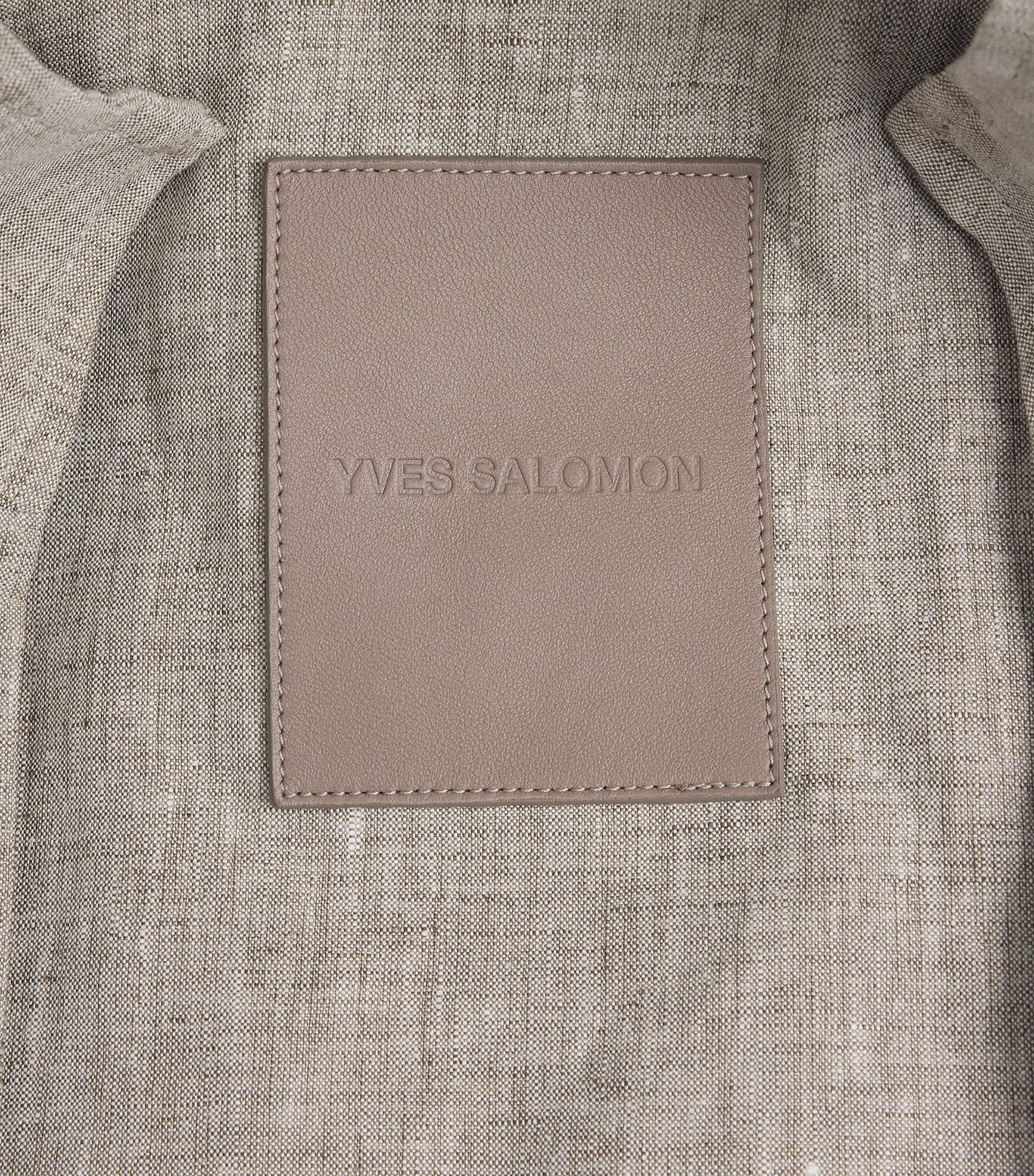 Yves Salomon Mens Linen Zip-Up Jacket Lin Image 6