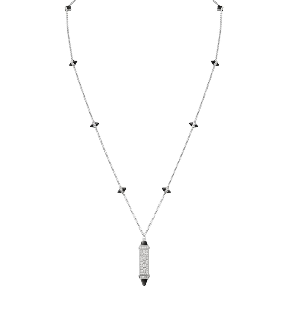 Cartier White Gold, Diamond and Onyx Les Berlingots de Cartier Necklace White Gold Image 1