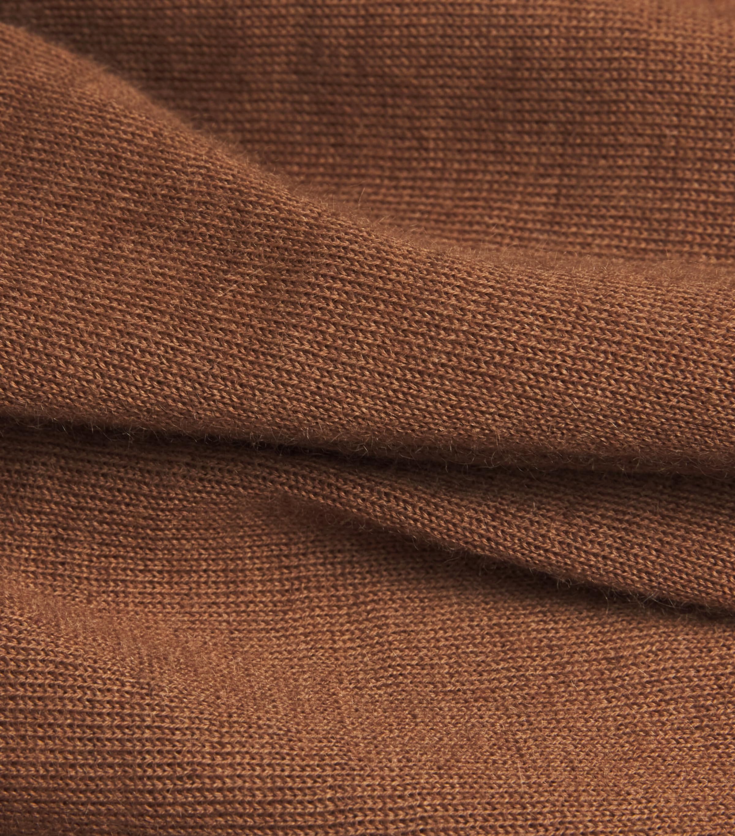 Superfine Cashmere T-Shirt SB7300 DARK CAMEL Image 5