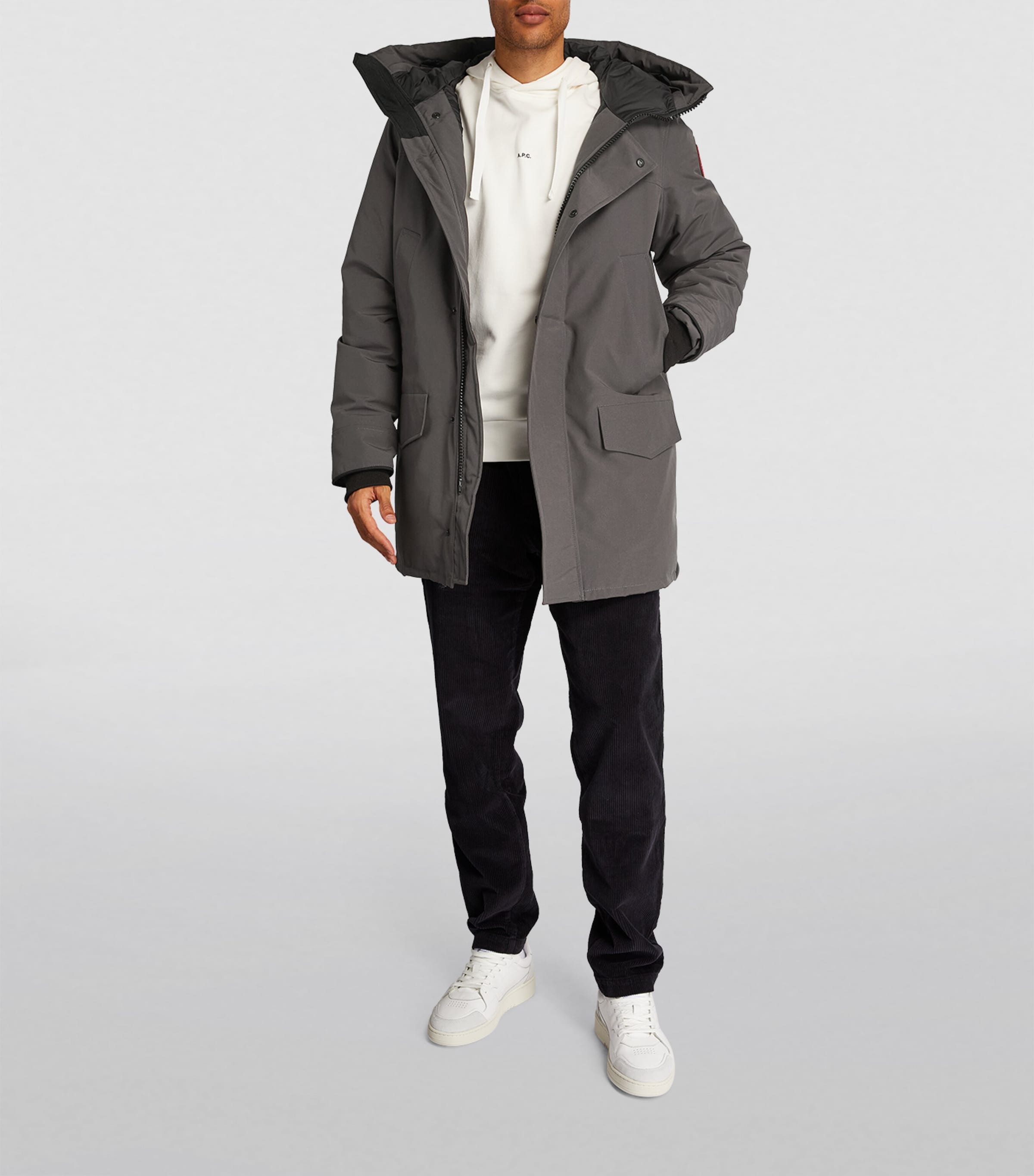 Canada Goose Grey Langford Parka Jacket | Harrods US