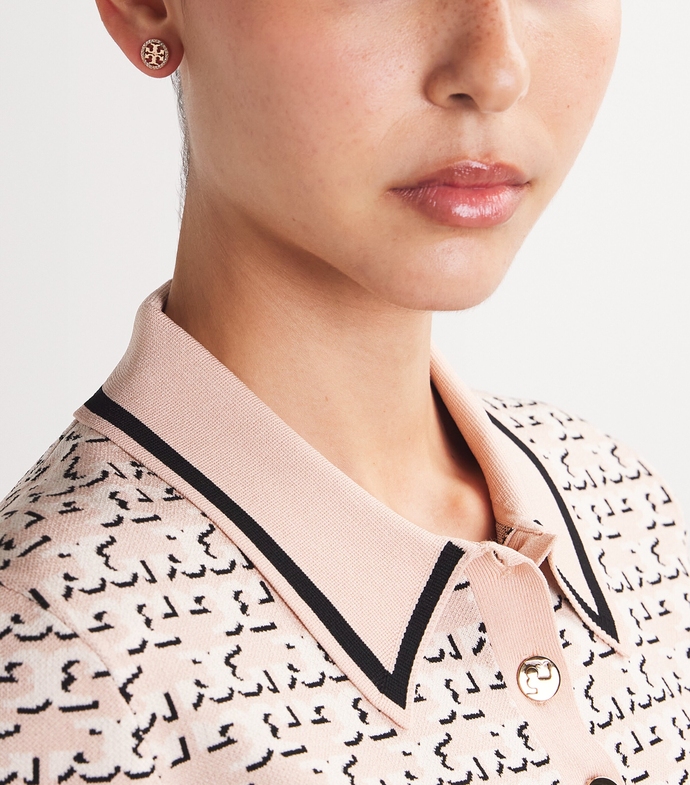 Miller Pavé Studs ROSE GOLD / CRYSTAL Image 2