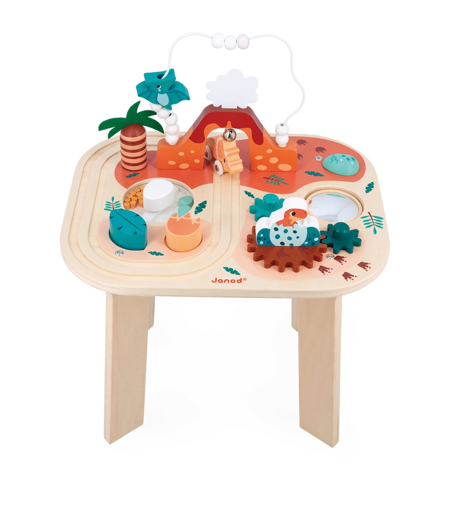 Wooden Dinosaur Activity Table MULTI Image 1