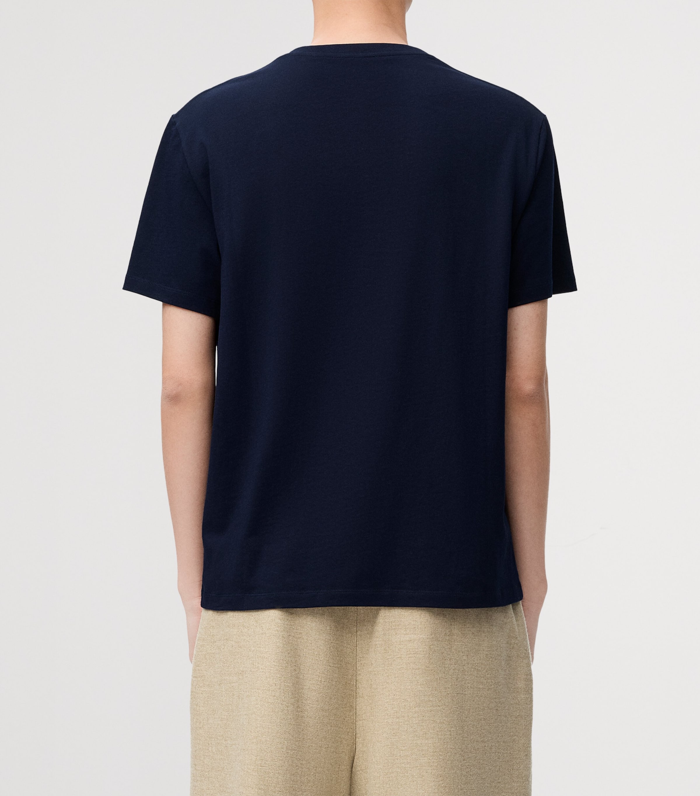 Cotton Anagram T-Shirt DARK NAVY Image 3