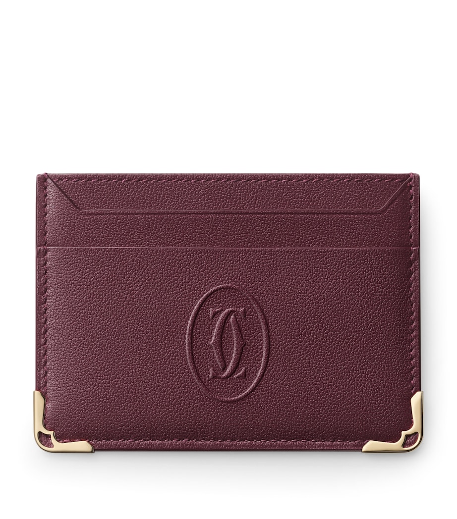 Cartier Leather Must de Cartier Card Holder Burgundy Image 1