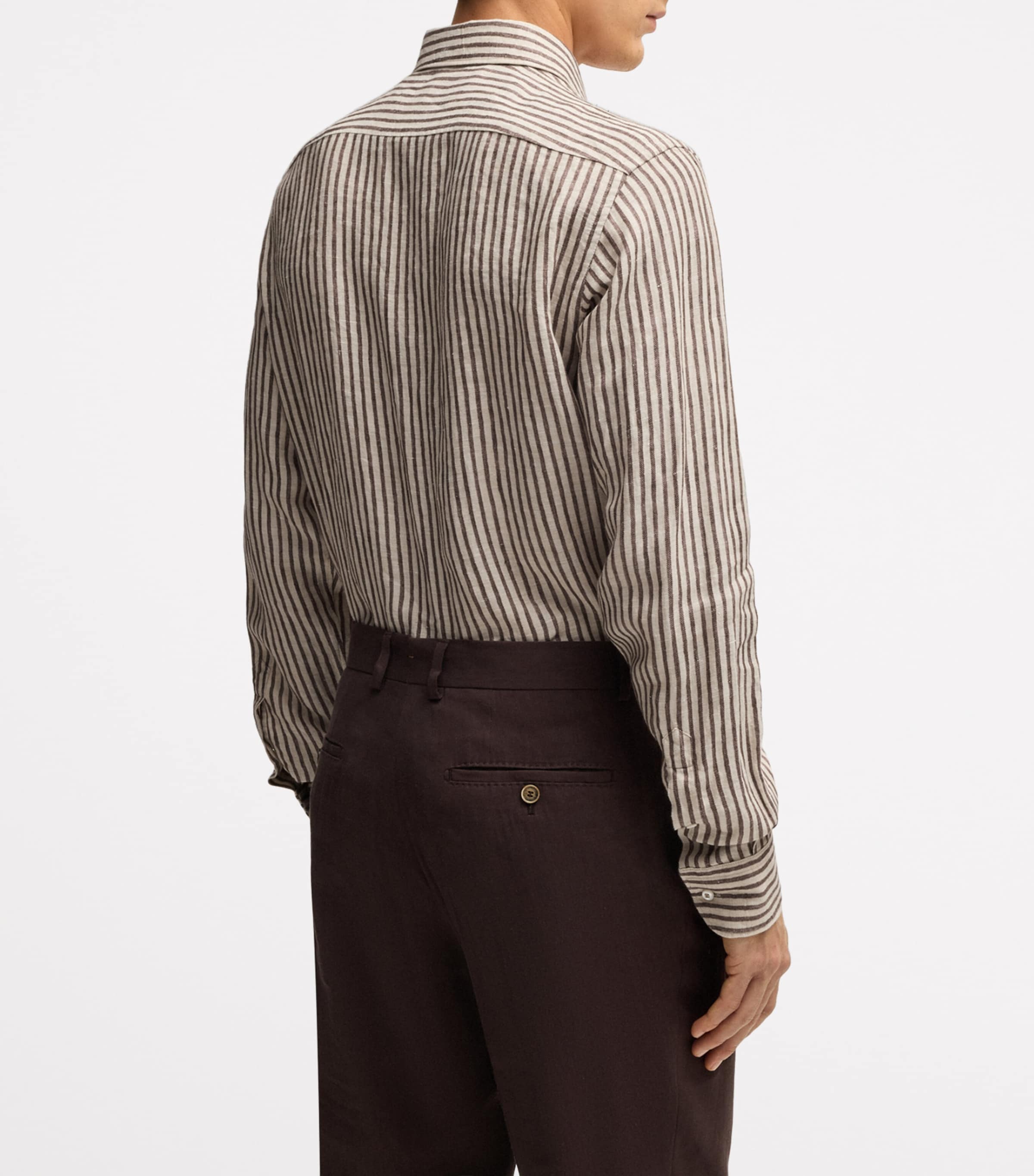 Linen Striped Shirt 203 Image 3