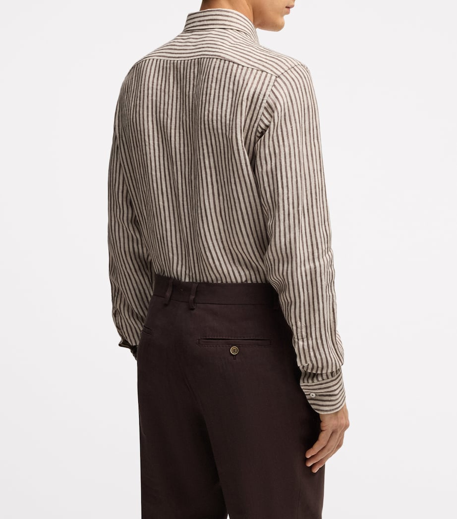 Linen Striped Shirt 203 Image 3