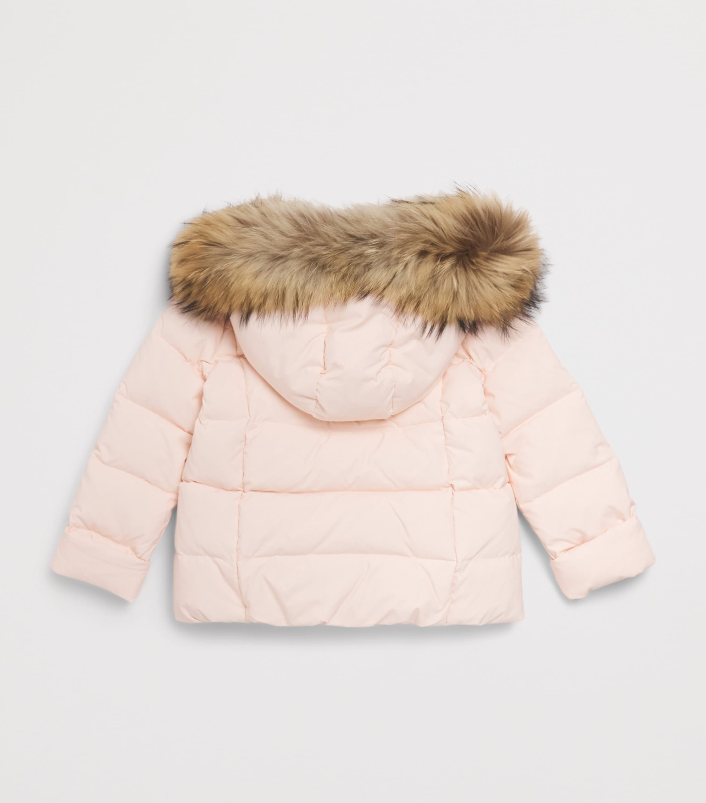 Il Gufo Down Feather-Trim Puffer Coat (2-14 Years) Baby Pink Image 2