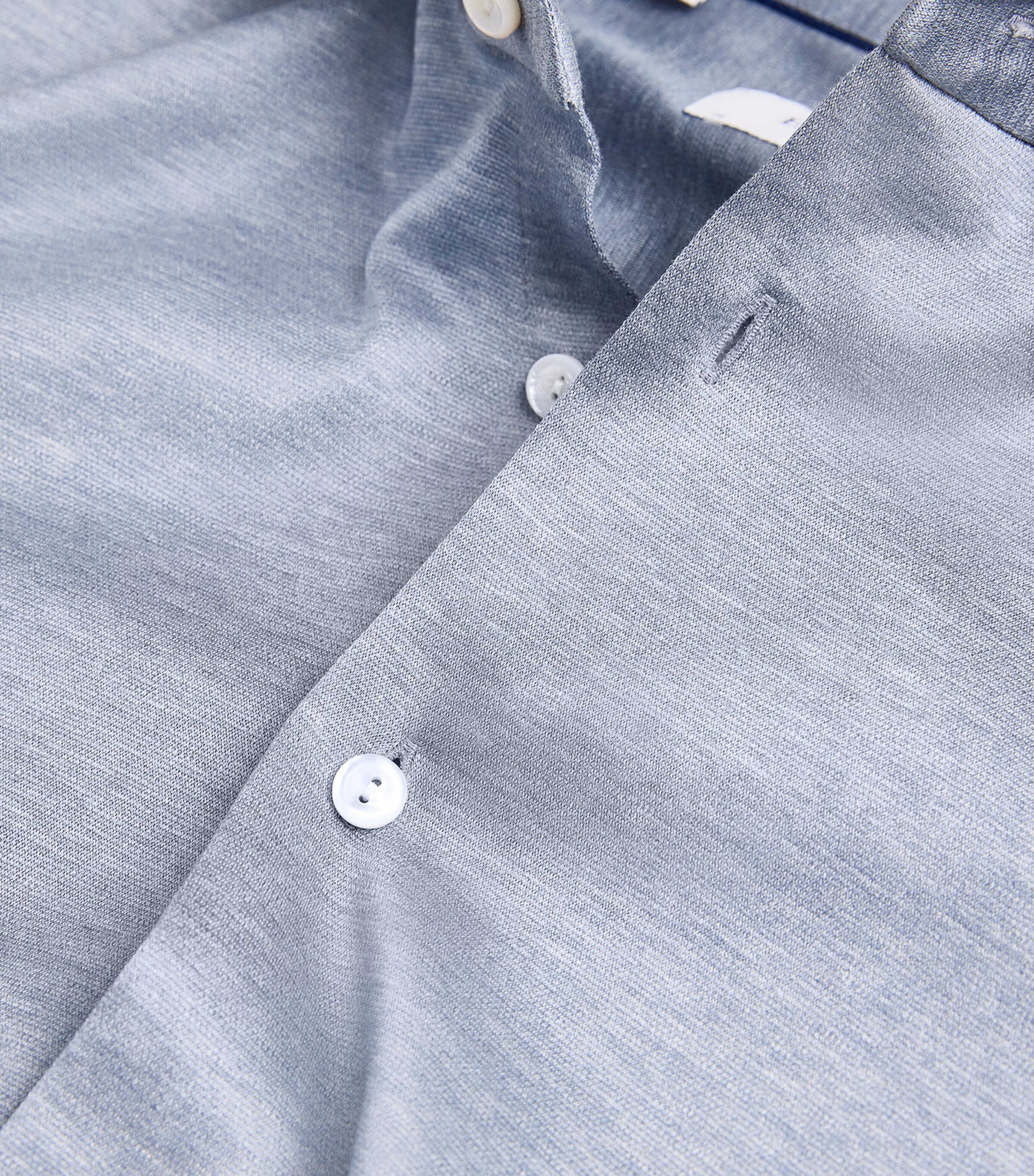 Cotton Slim-Fit Shirt 26 DARK BLUE Image 5