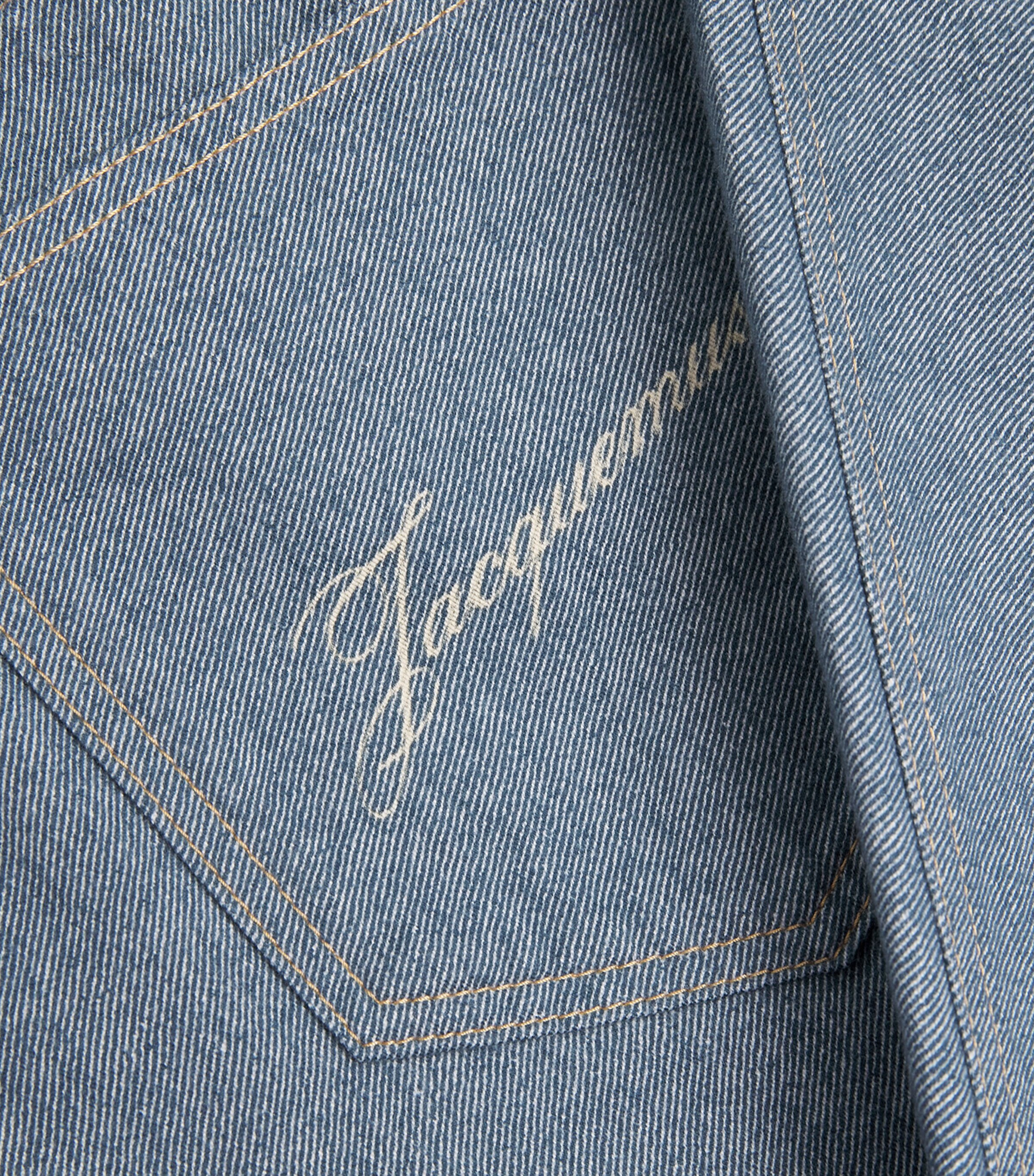 Jacquemus Mens Straight Jeans Blue Image 5