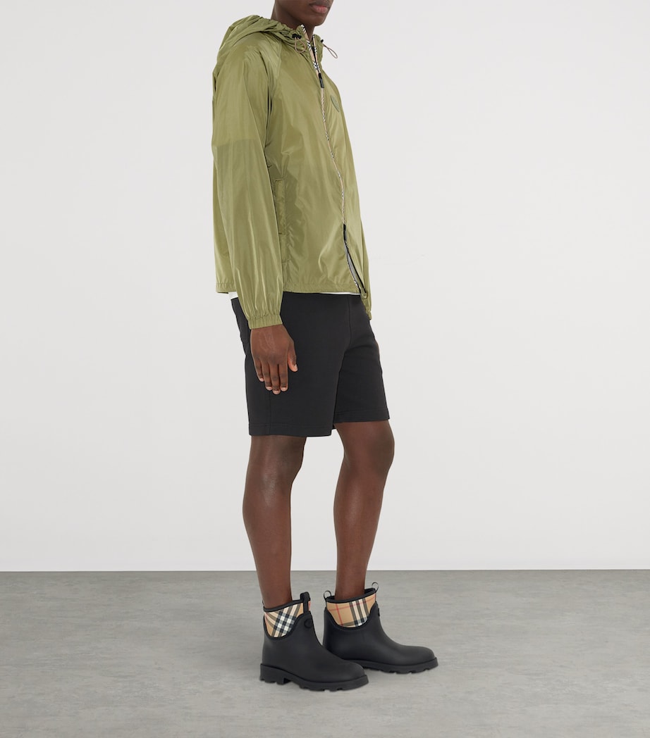 Rubber Nova Check Rain Boots BLACK Image 6