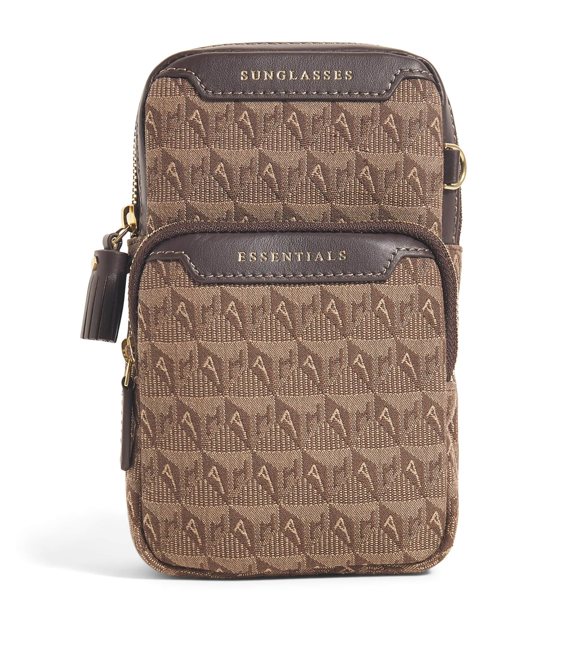 Shop Anya Hindmarch Logo Jacquard Essentials Cross-body Bag