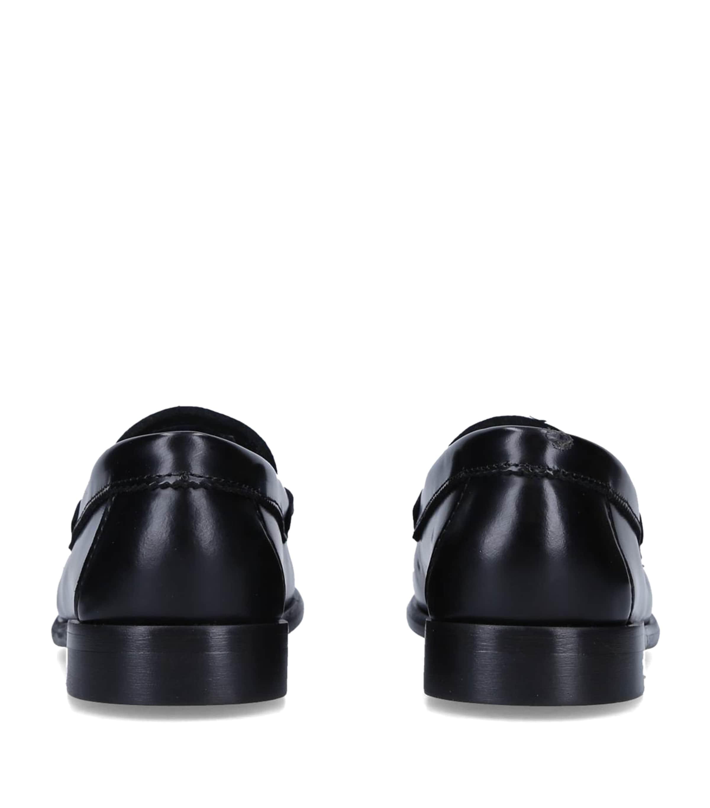 papouelli Leather London Loafers Black Image 2