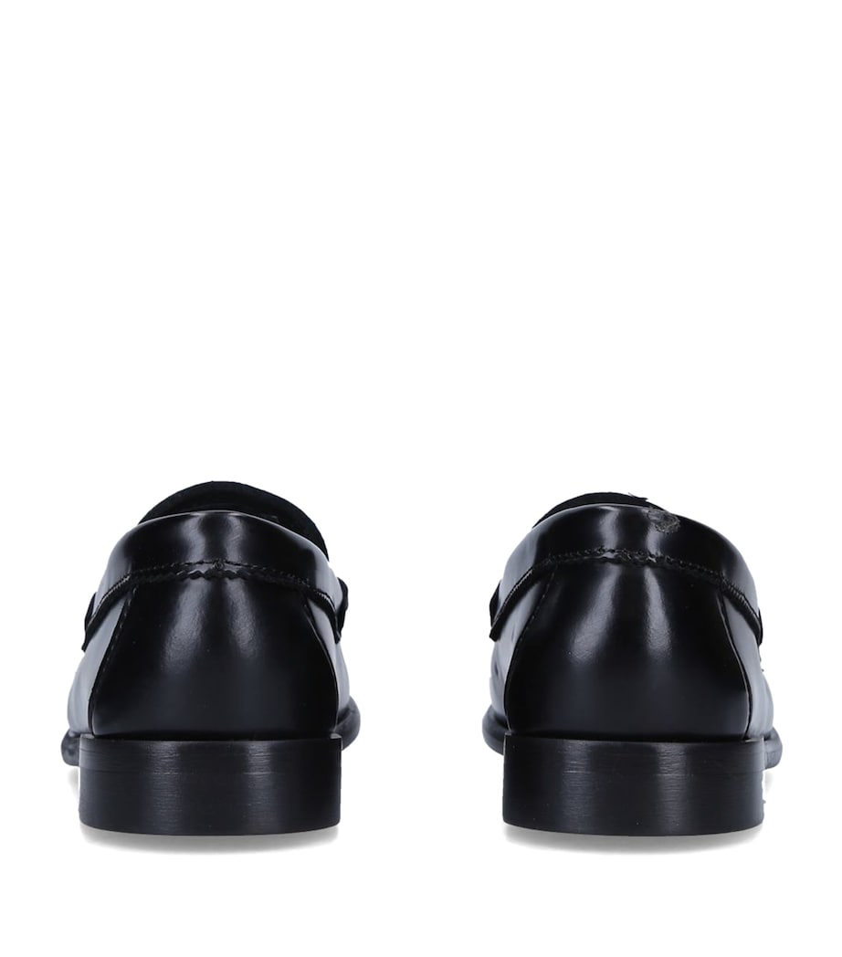 papouelli Leather London Loafers Black Image 2