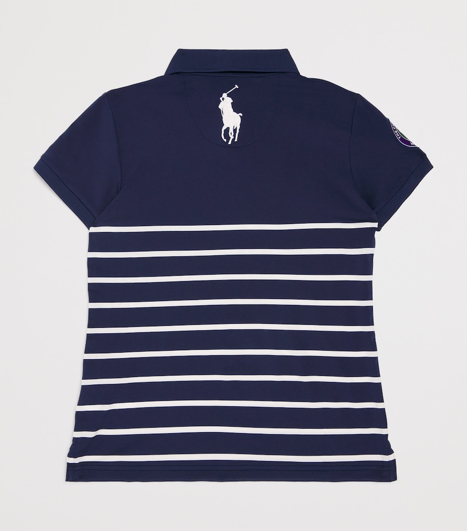 Ralph Lauren Kids Navy x Wimbledon Striped Polo Shirt (6-14 Years