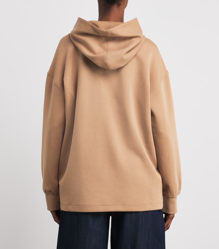 Cotton-Blend Logo Hoodie CAMEL Image 4