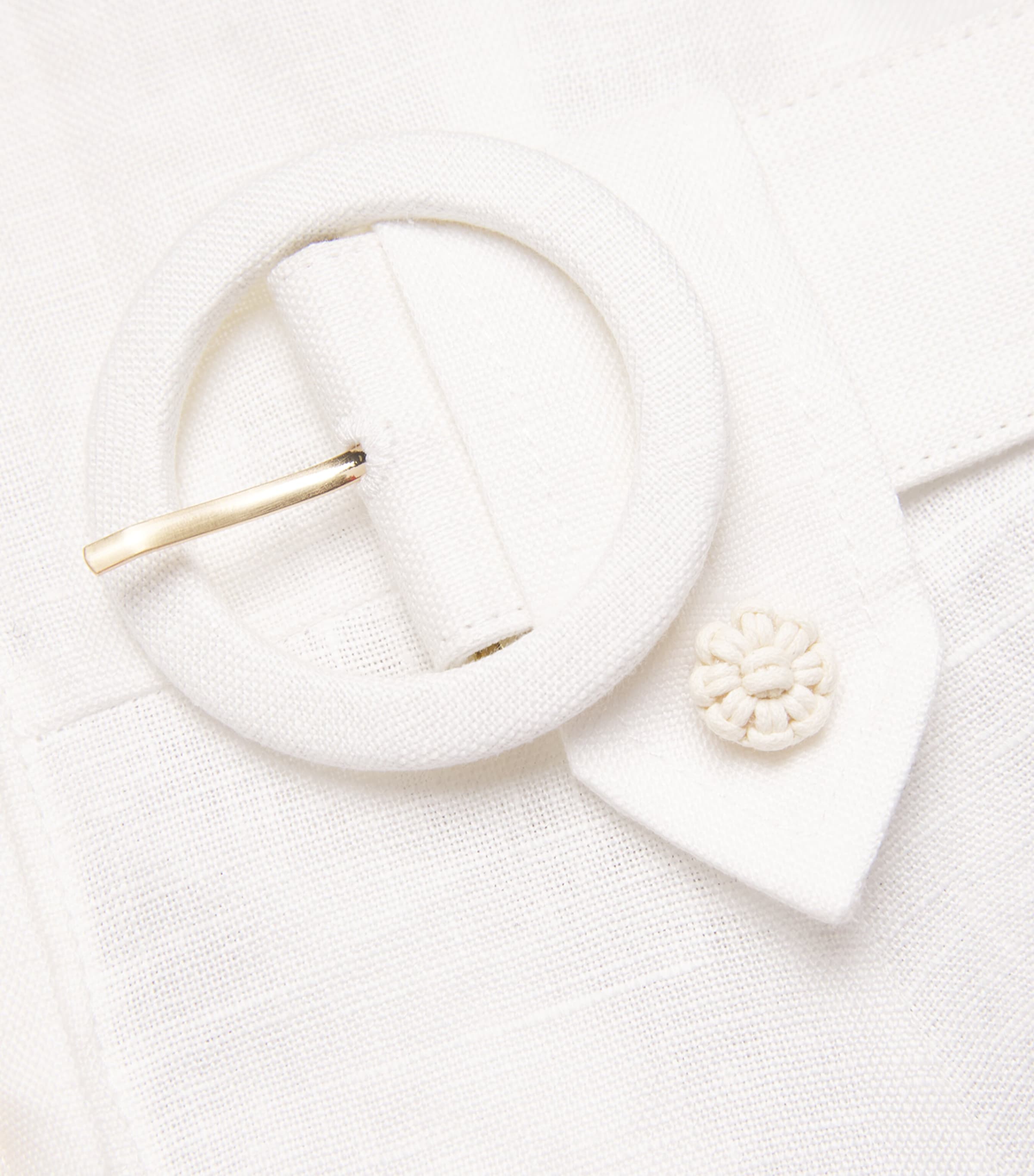 Linen Awaken Mini Dress IVORYIVO Image 6