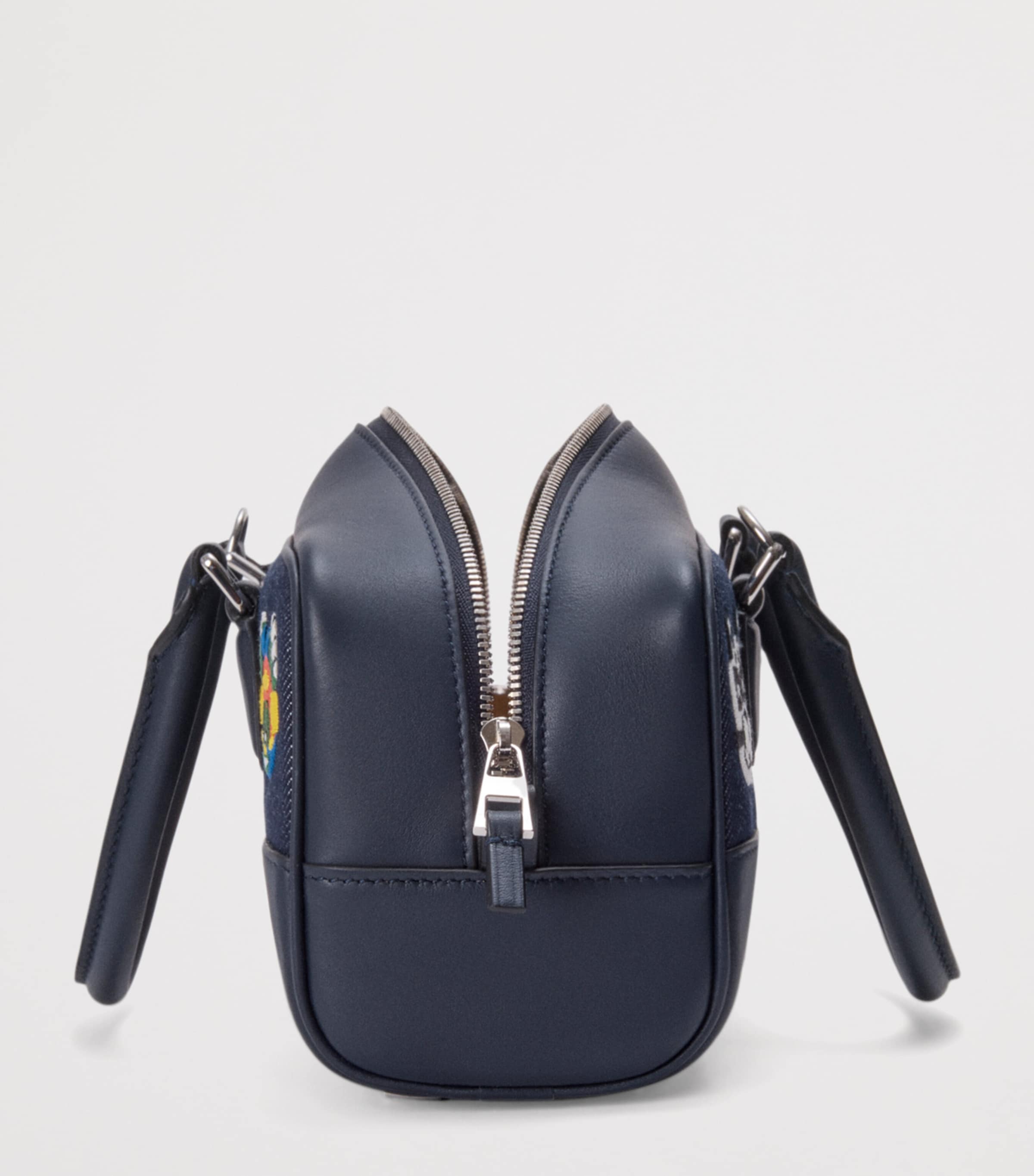 x Louis Wain Denim Amazona 23 Top Handle Bag BLUE Image 3