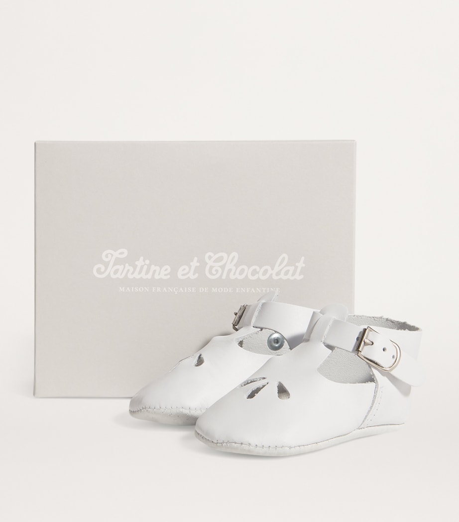 Buckled Leather Shoes BLANC Image 2