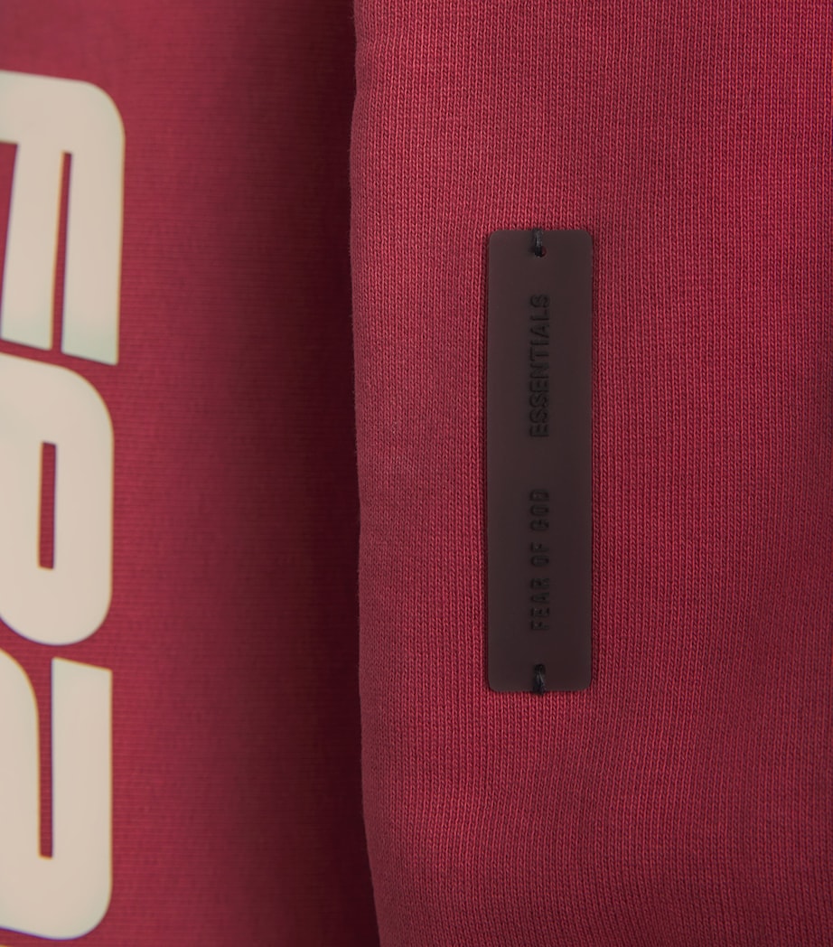 Oversized Logo Hoodie CRIMSON Image 5