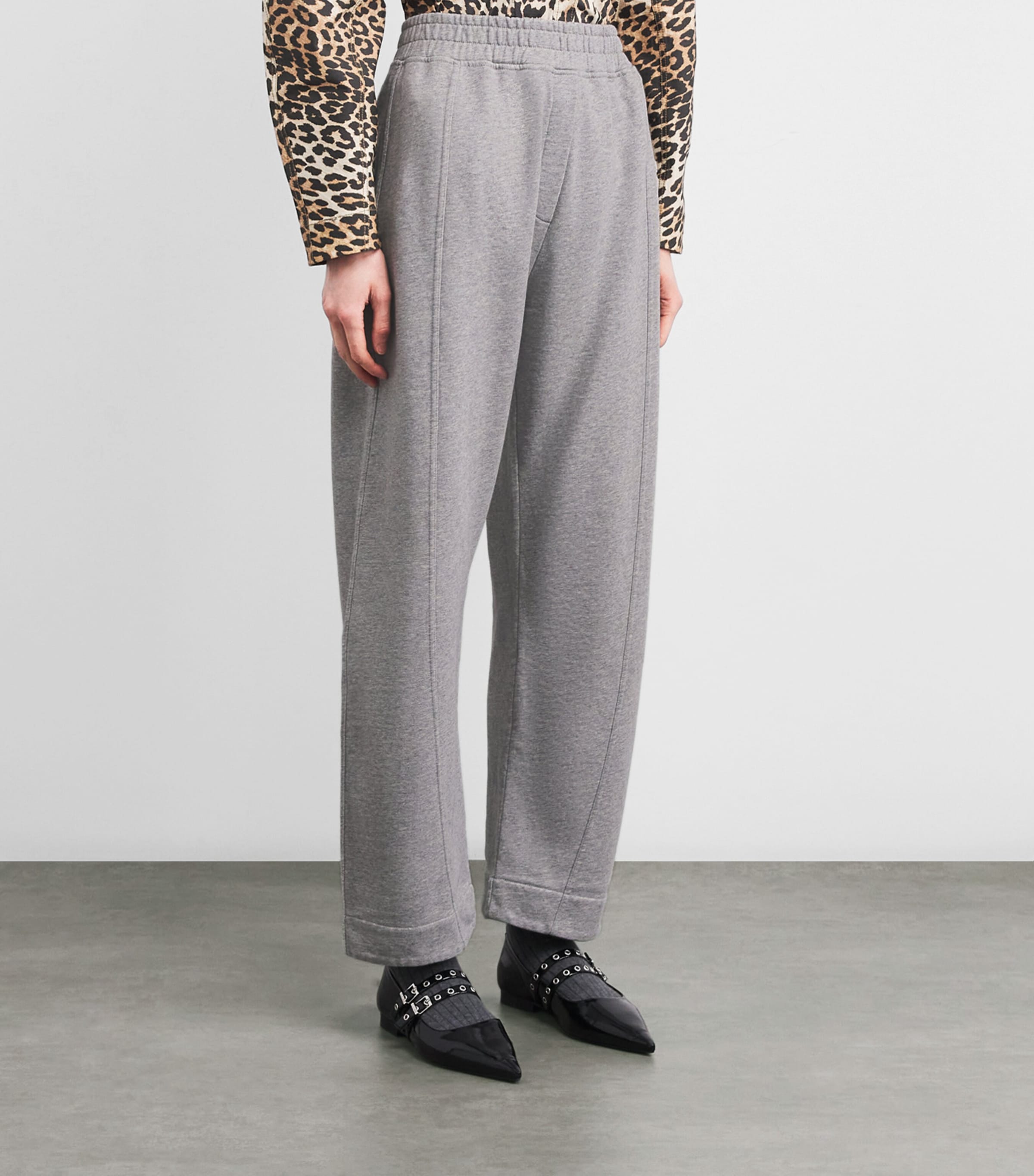 Organic Cotton Wide-Leg Sweatpants 920 PALOMA Image 3