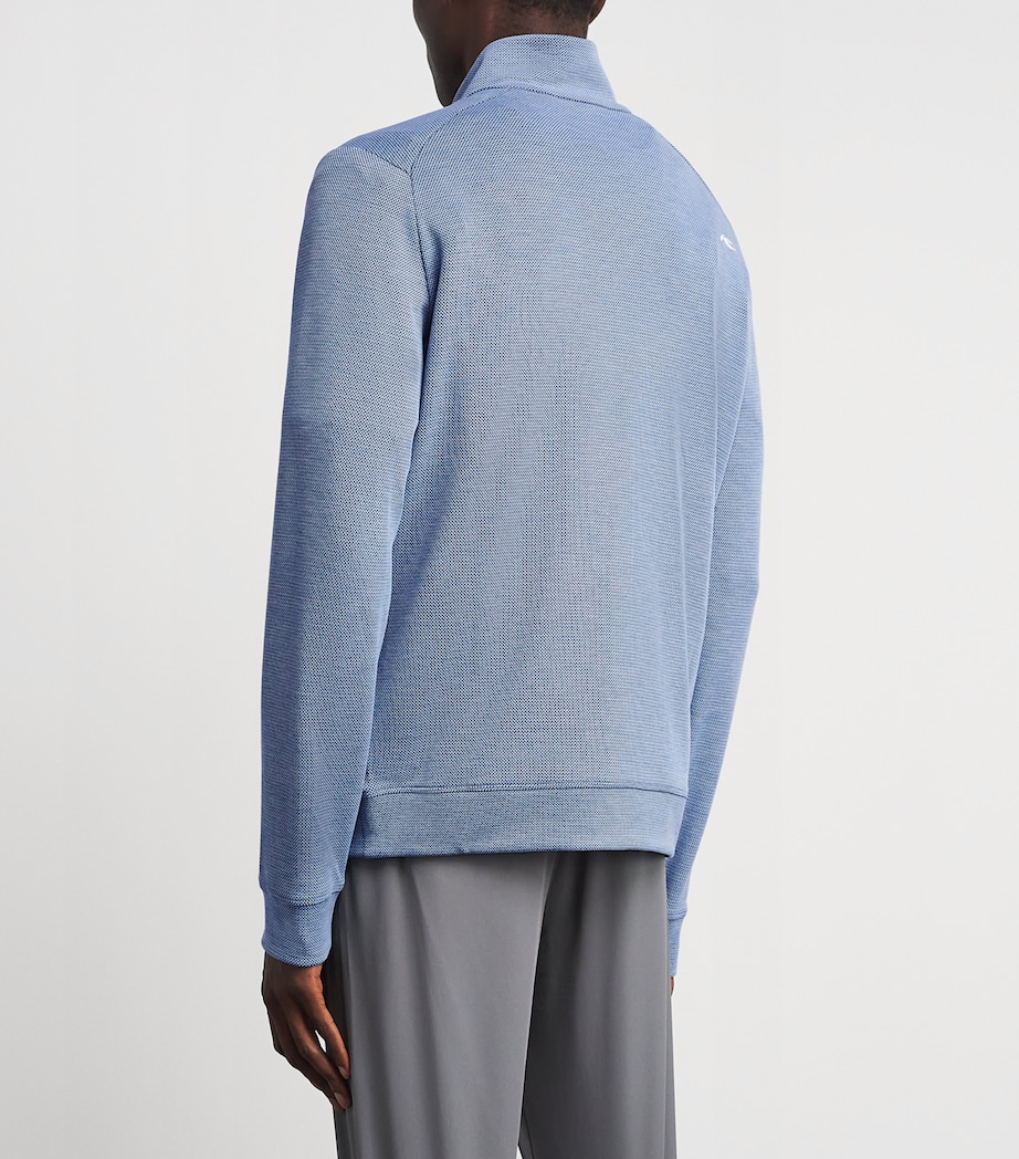KJUS Mens Essentials Quarter-Zip Sweatshirt Vpor Blu/atlanta Blu Image 5