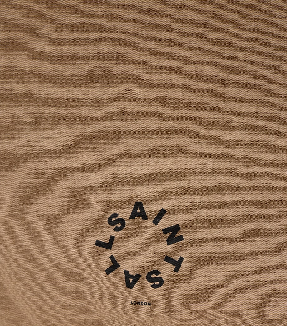 Large Cotton Haven Tote Bag PINE BARK BROWN Image 8