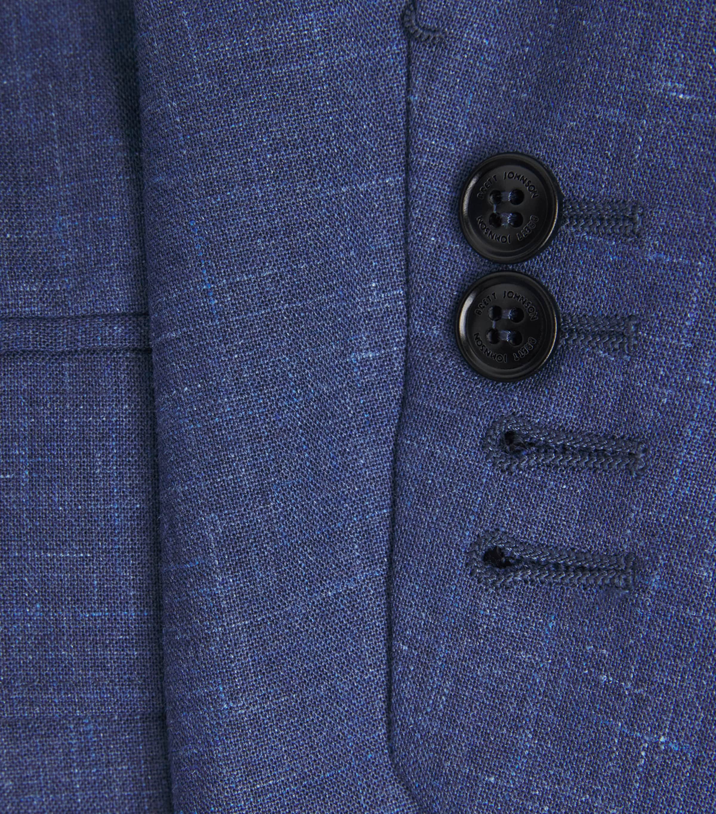 Wool-Silk-Linen Blazer 0007 OCEAN Image 6